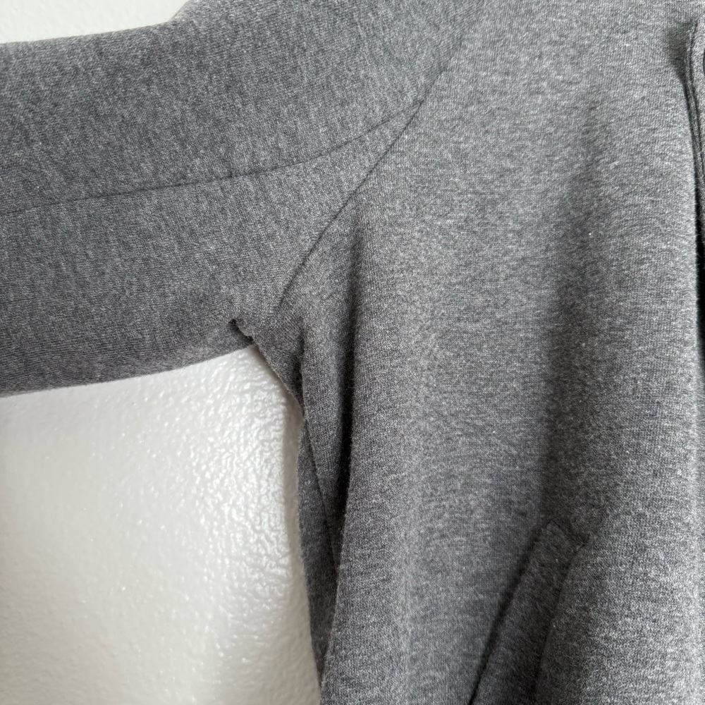 Torrid - Charcoal Gray Fleece Drape Front Long Sleeve Jacket - 2x - Picture 6 of 7